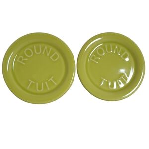 Fiestaware Fiesta Round Tuit Coaster Dish Plate MUG CUP COVER Ceramic Lemongrass